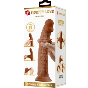 PRETTY LOVE - SHARIFE REALISTIC DILDO 25 CM PRUUN